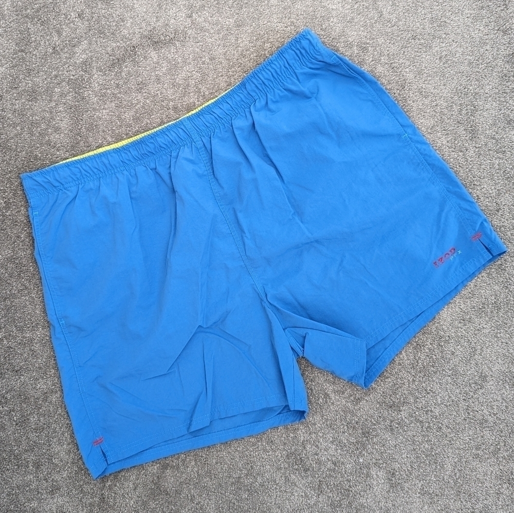 Izod Men's Blue Swim Shorts Size XXL Swim Trunks Beach Vacation Sporty